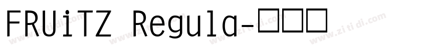 FRUiTZ Regula字体转换